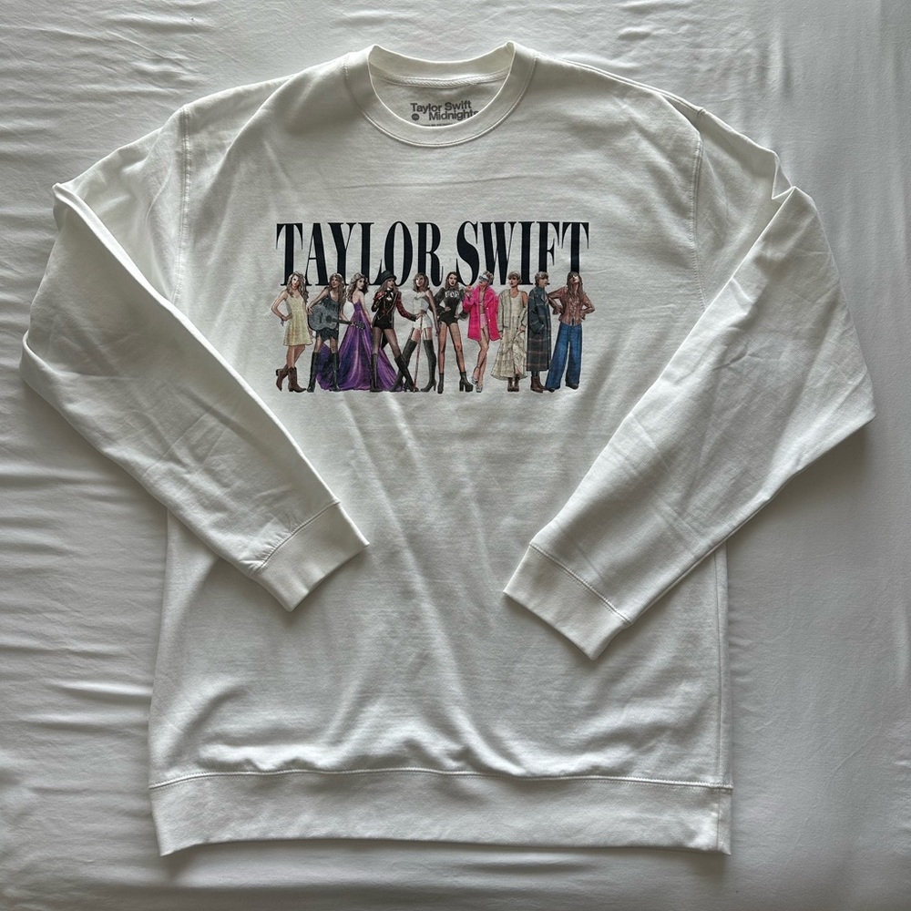 Taylor Swift Eras Sweatshirt- White - 2XL